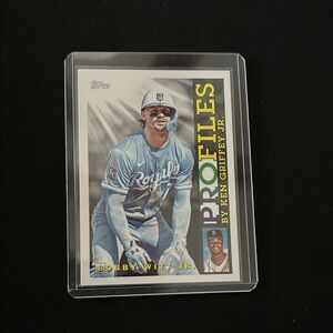 Topps Bobby Witt Jr Profiles by Ken Griffey Jr Card